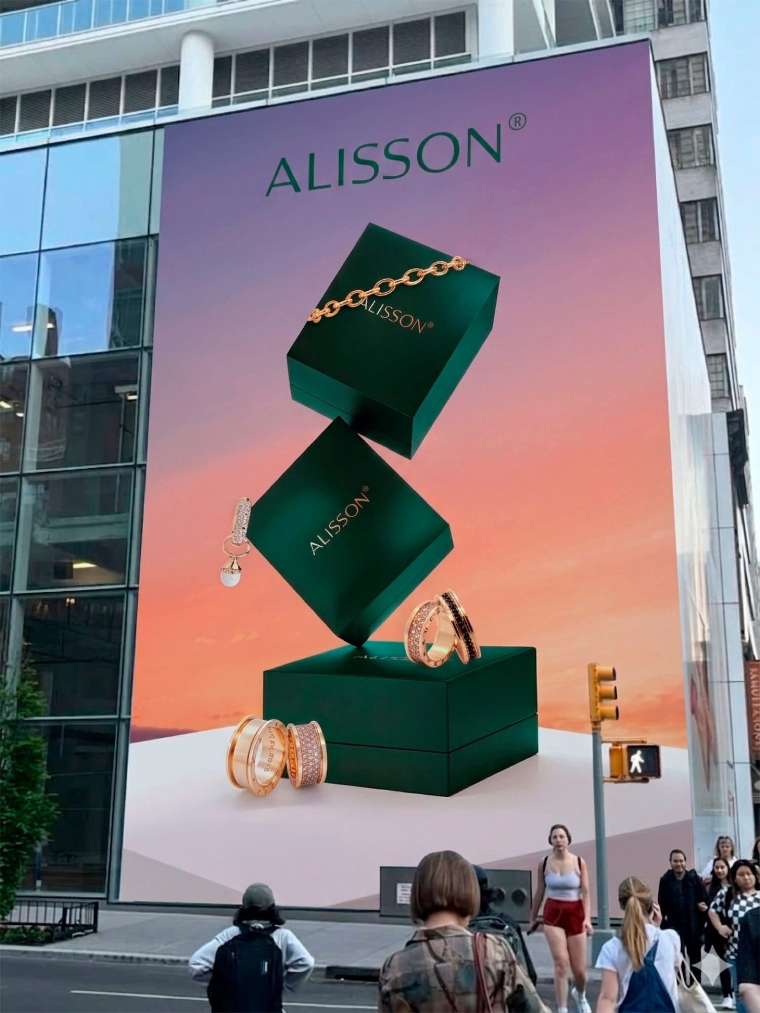 Fotografia de campanha com joias Alisson.