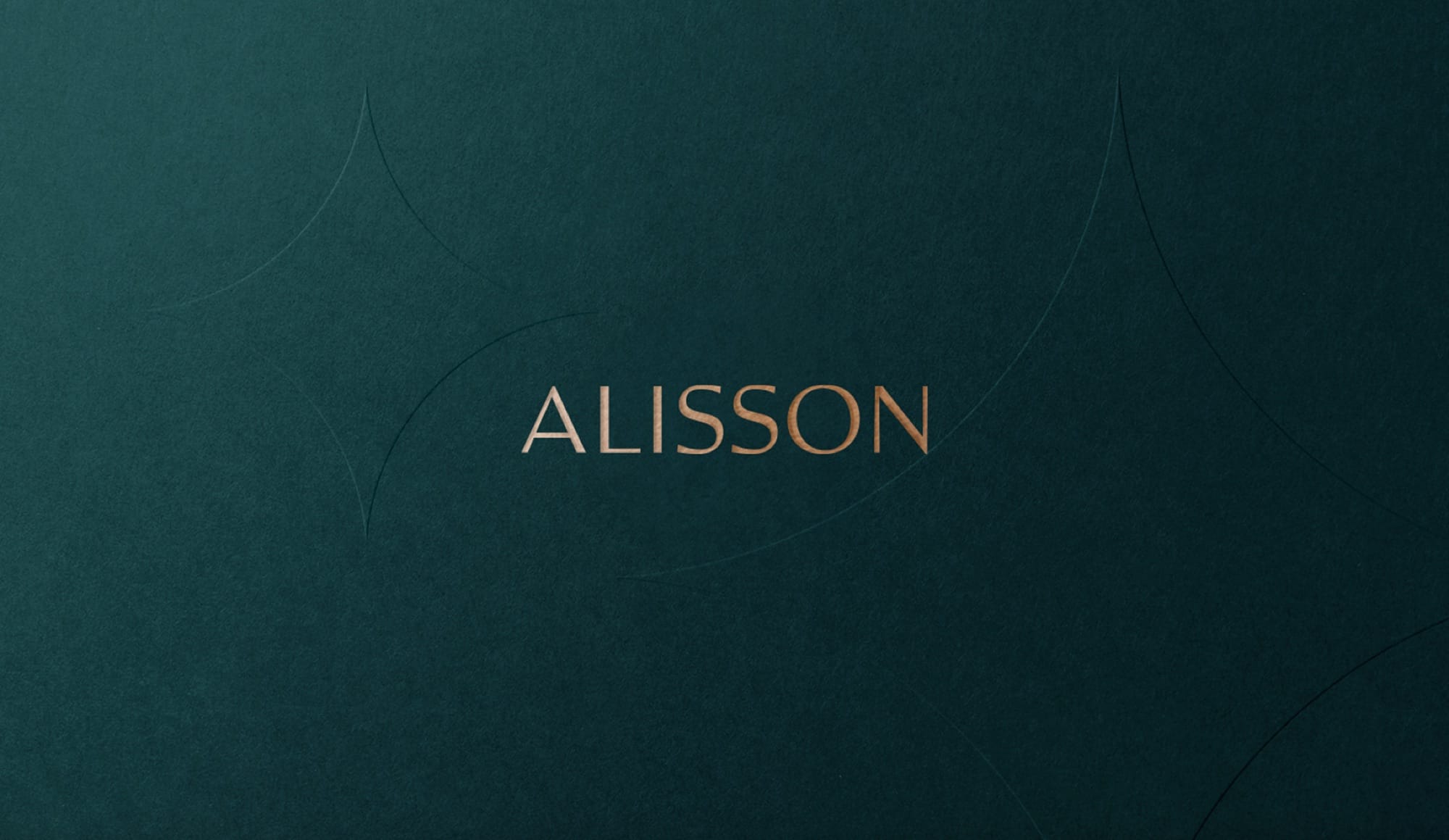 Aplicação do logotipo Alisson.